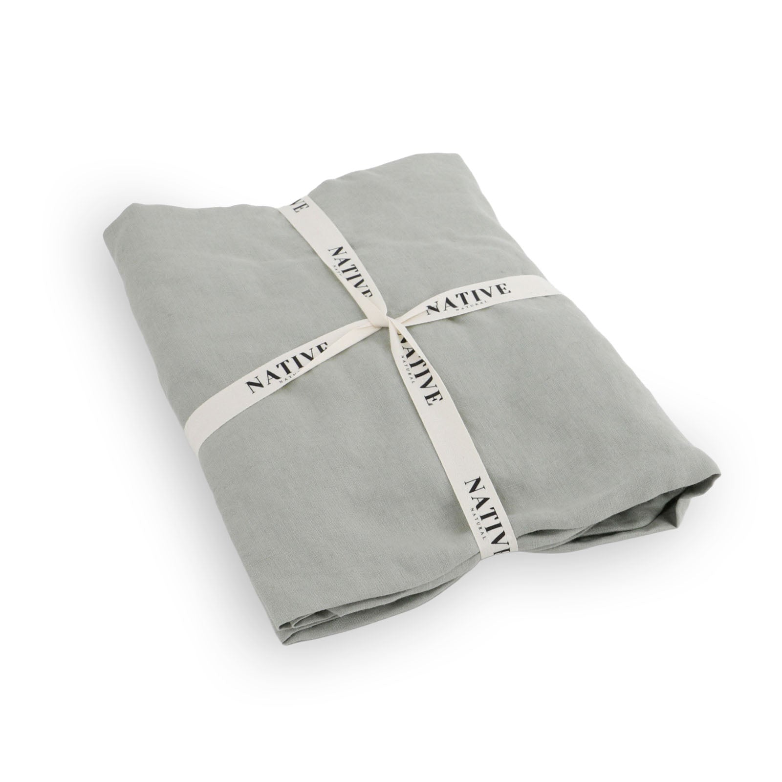 Stone 100% Linen Fitted Sheet